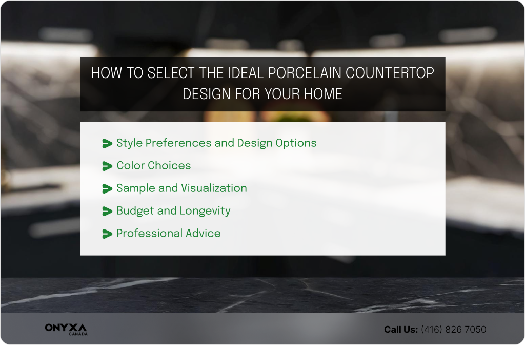 How to Select the Ideal Porcelain Countertop Design for Your Home