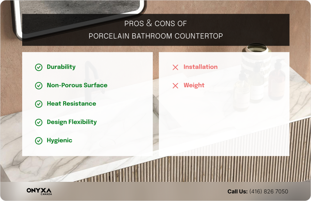 PROS CONS Quartz Bathroom Countertop 1